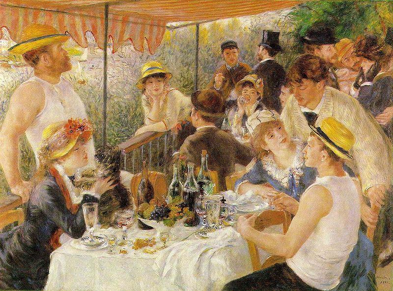 Pierre-Auguste Renoir Luncheon of the Boating Party, oil painting image